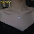 QMCOCO винтажное легкое роскошное серебряное ожерелье Простой дизайн Ловец снов женское ожерелье для женщин ювелирные изделия на день рождения подарки