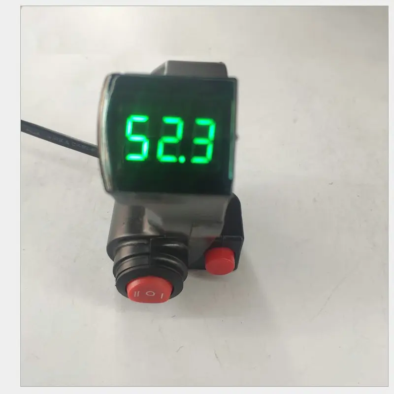 Цифровой дисплей индикатор батареи 12-100 в+ 2 переключатель для электрического велосипеда аксессуар скутер часть трицикл ATV мобильность MTB вольтметр