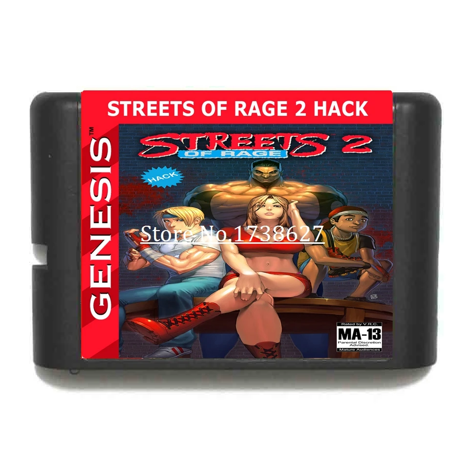 Игровой картридж улиц ярости 2 HACK 16 бит для Sega MegaDrive & Genesis System консолей|Картриджи| |