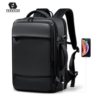 Fenruien Backpack Men 17 3 Inch Laptop Backpacks Expandable USB Charging Large Capacity Travel Backpacking With Waterproof Bag