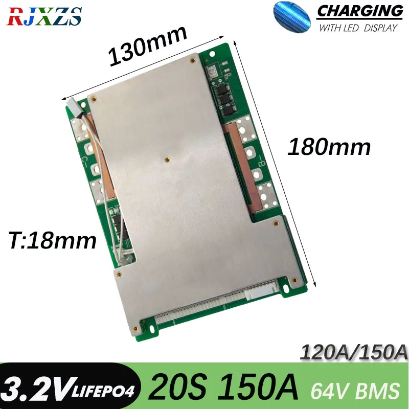 20S 150A BMS LiFePO4 60V 120A/100A/80A большой ток PCM для электрического велосипеда
