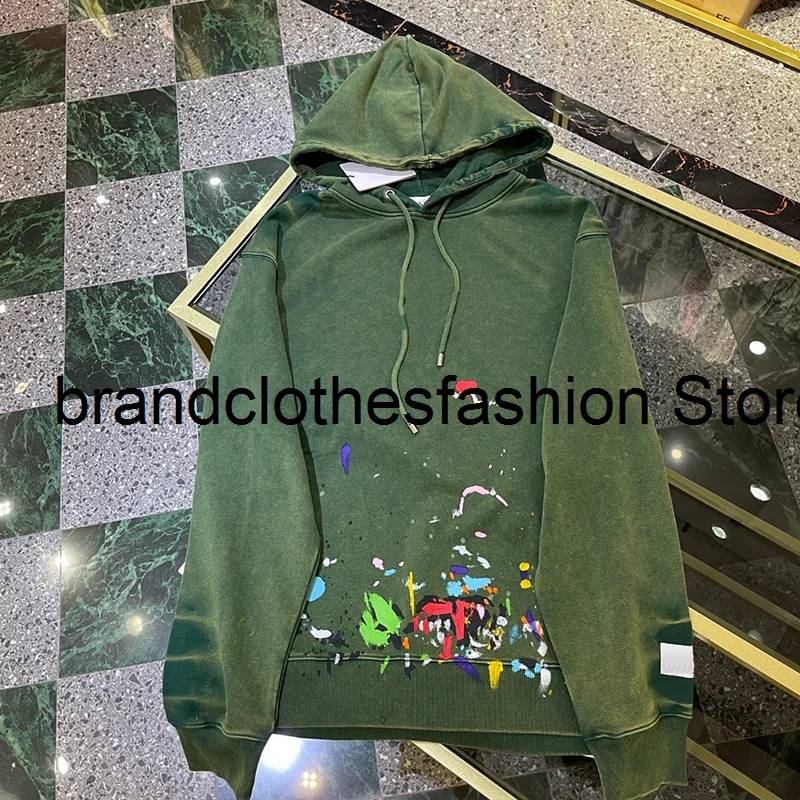 

2021 New Autumn Fashion Street Wear Splash-Ink Prints Embroidery Loose Sweatshirt Women Top Quality Hooded Oversize Hoodies Lady
