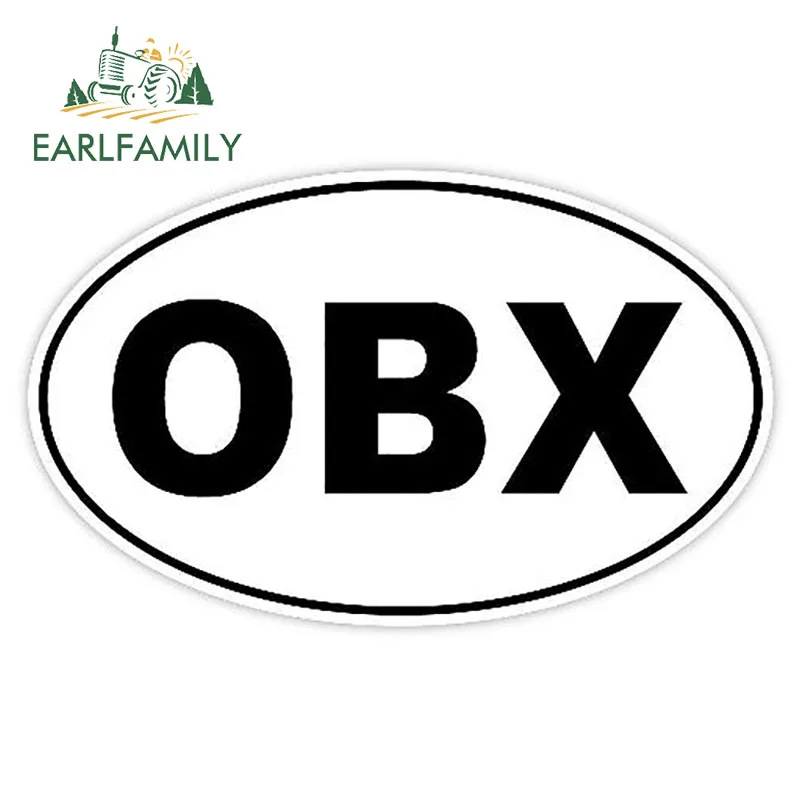 

EARLFAMILY 13 см x 8,1 см OBX внешние банки, виниловый семейный бампер для окон, Забавный автомобильный Стайлинг, водонепроницаемые автомобильные наклейки