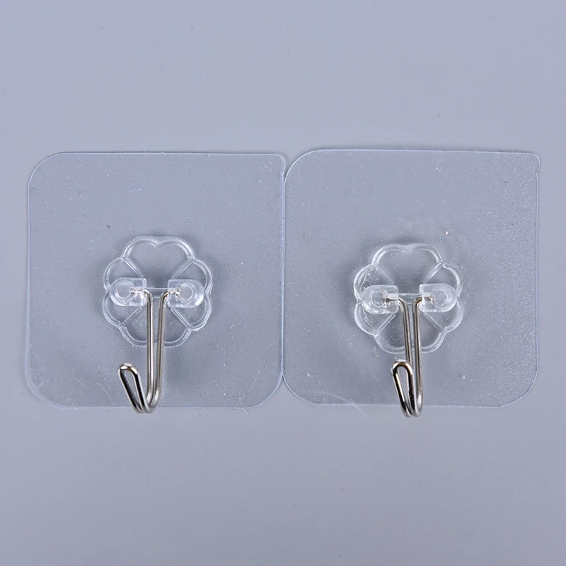 

3/5/10pcs Strong Transparent Suction Cup Sucker Wall Hooks Hanger for Kitchen Bathroom 6*6cm Wall Hooks