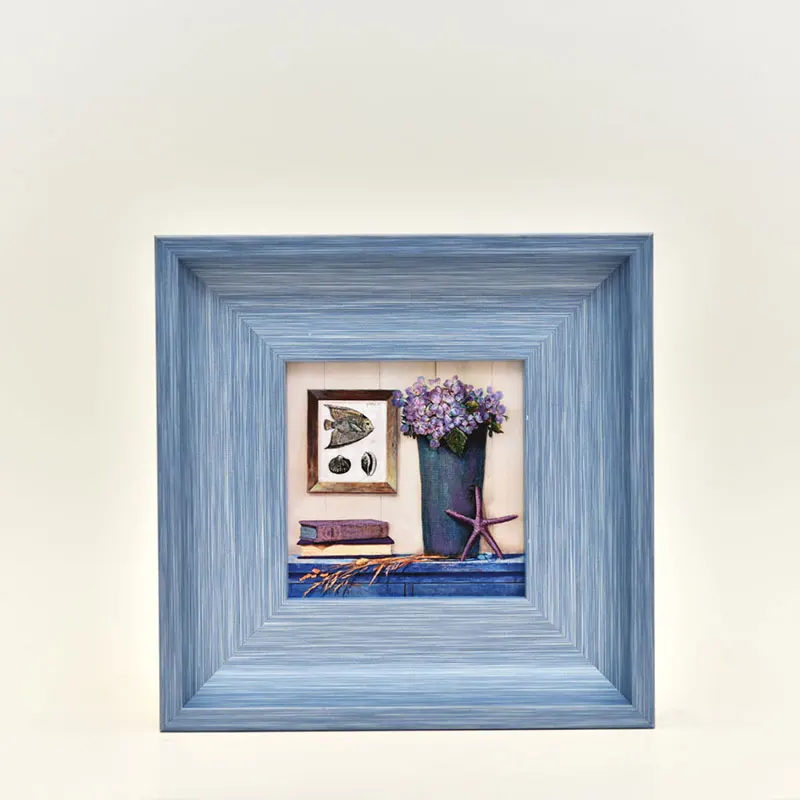 

Christmas European Modern Blue Picture Frames, Picture Photo Frames,4/5/6/7/10 inch Frames,Wall Picture Frame Home Decoration