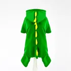 Новая одежда для собак, пальто, дизайн динозавра, хлопковая одежда для маленьких собак, кошек, куртка, комбинезон чихуахуа, зеленый, XXL