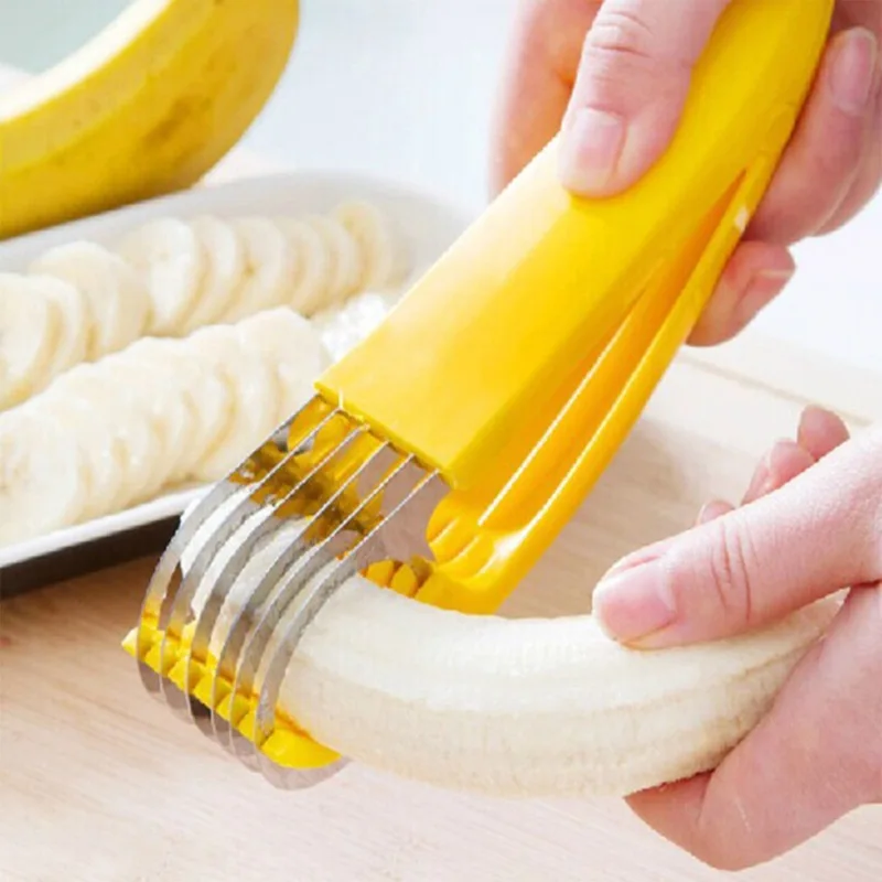 

Kitchen supplies banana slicer stainless steel ham sausage cutter mandoline slicer baking accessories