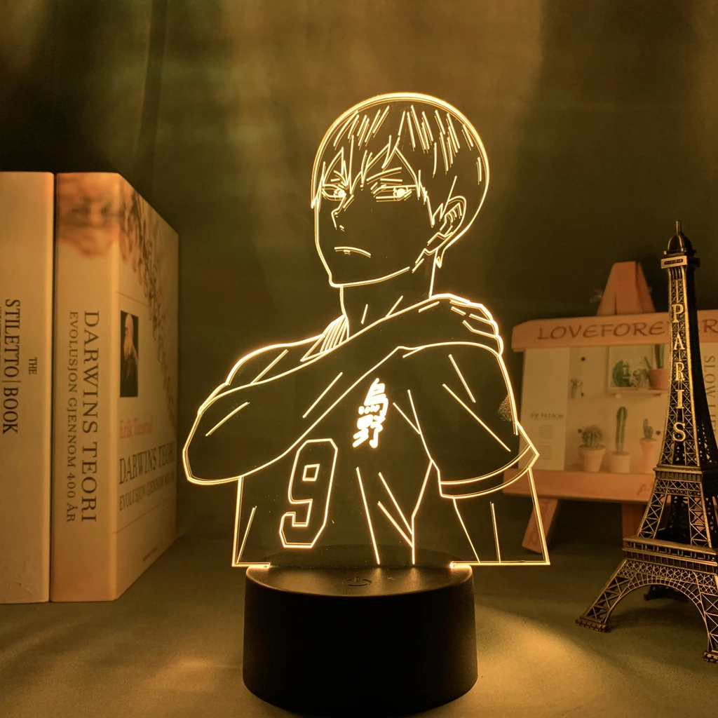 Anime Night Light Haikyuu Tobio Kageyama for Bedroom Decor Nightlight Kids Child Birthday Gift Manga 3d Lamp Haikyu | Лампы и