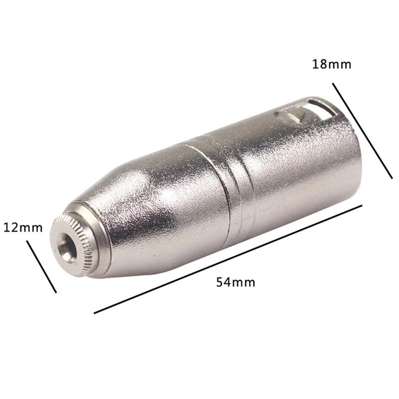 3.5MM Female to Big Three-Core Balanced XLR Male Audio Adapter for Mixer Camera Microphone Equipment | Электроника