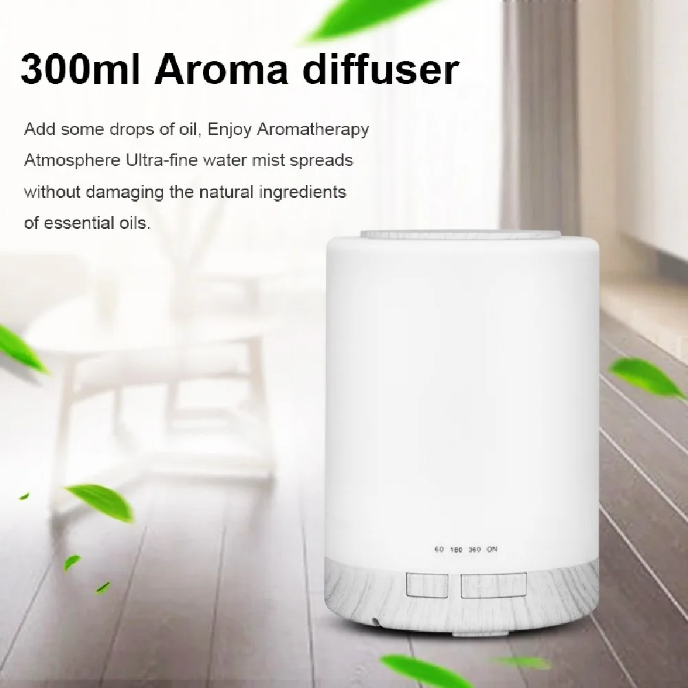 

Simple aroma diffuser 300ml large capacity household bedroom silent ultrasonic atomization essential oil aroma humidifier