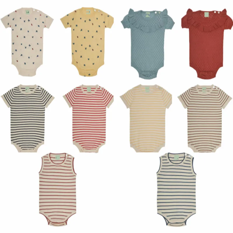 Новинка весна-лето 2021 комбинезон для мальчиков и девочек Мягкий трикотажный из