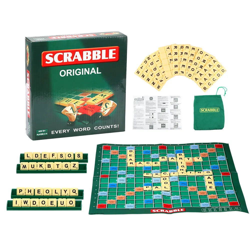 

Scrabble Toy Scrabble Board Game Family Kids Adults Educational Toy Puzzle Game Toy Funny Game Toy Puzzle Mind Brain Game
