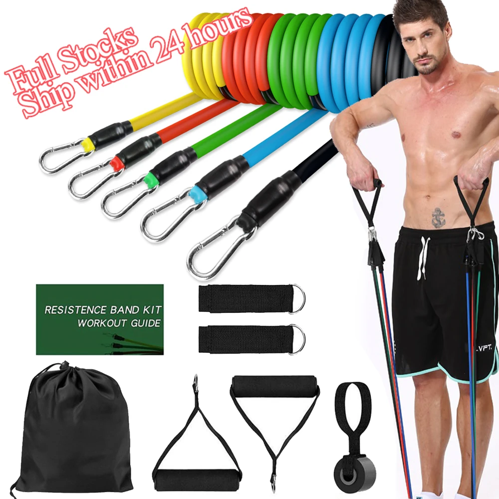 

Resistance Bands Set Crossfit Stretch Training Yoga Exercises Fitness Band Rubber Expander Tubes For Home Gym Pilates Pull Rope