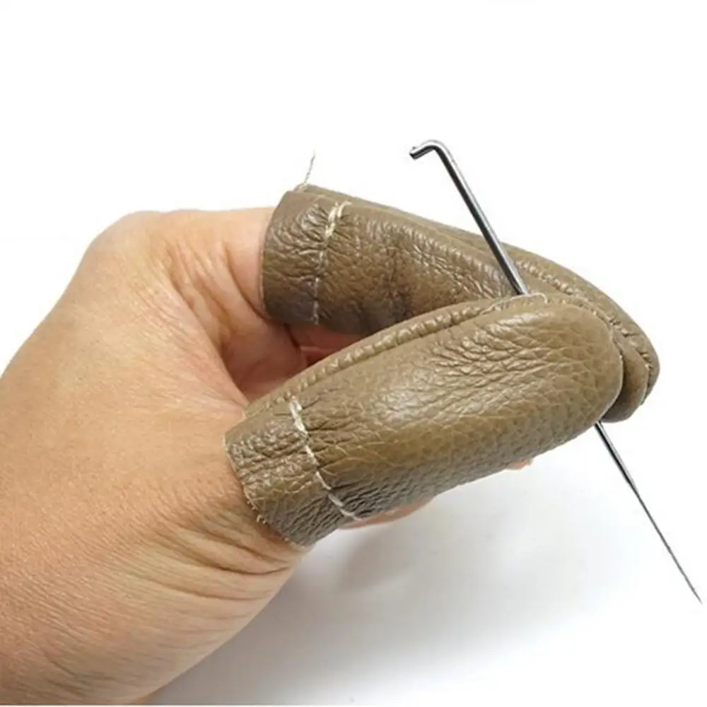 1 пара безопасного валяния иглы из воловьей кожи инструмент для ручной вышивки