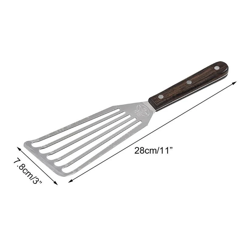 

Stainless Steel Slotted Turner Kitchen Cooking Tools Spatula Fried Shovel Egg Fish Frying Pan Turners Cooking Utensils