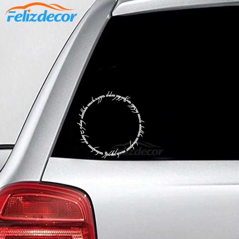 Lord Rings Insgription Car Sticker Bumper Cute Decor Waterproof Removable ZP060
