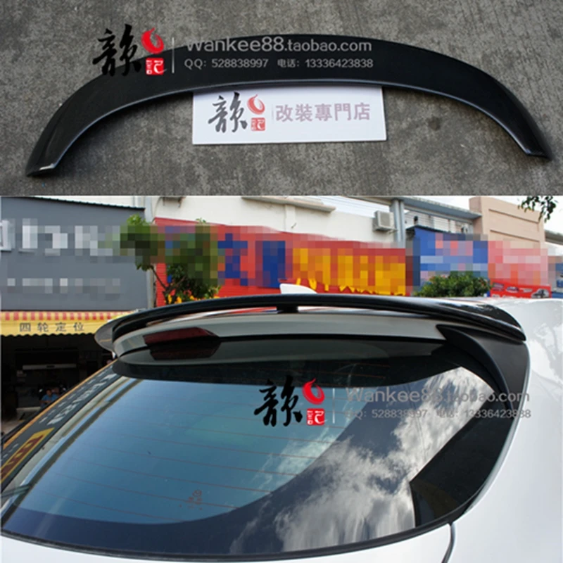 

Carbon Fiber Exterior Rear Spoiler Tail Trunk Boot Wing Decoration Car Styling For Mazda 3 Axela Hatchback 2014 2015 2016 2017