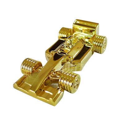 JASTER мини автомобильный стиль USB флеш-накопитель F1 Форма автомобиля USB 2,0 4 ГБ 8 ГБ 16 ГБ 32 ГБ 64 Гб 128 ГБ Флешка Автомобильный ключ флэш-карта памяти - Цвет: Gold