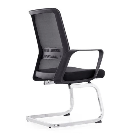 

Waterproof Home Office Breathable Comfortable Bow-shaped Office Chair Professional Pure black Office Mesh Chair [Bulk Buy]