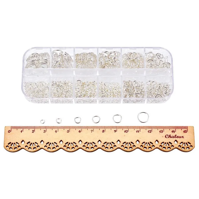 Медные открытые круглые кольца для прыжков 1 коробка 4 мм/5 мм/6 мм/7 мм/8 мм/10 мм