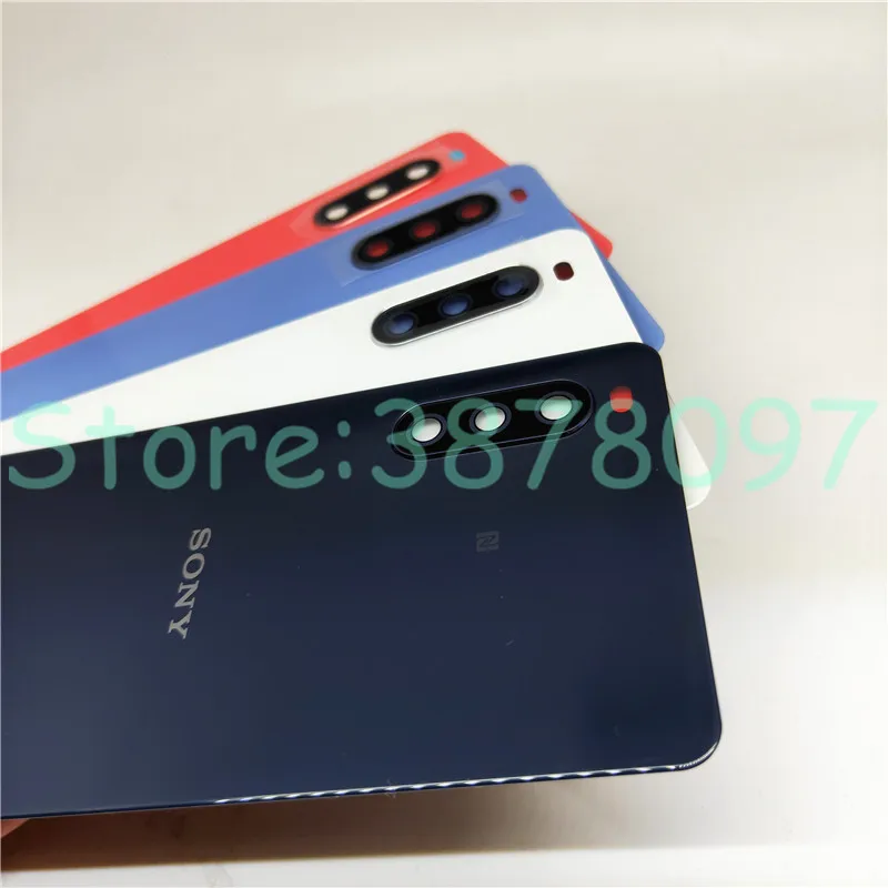 Оригинальная задняя крышка батарейного отсека для Sony Xperia 10 III стекло корпуса 10iii с