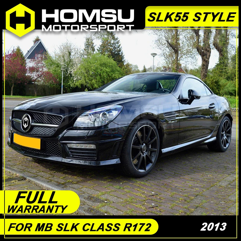 SLK55 Стиль FRP Неокрашенный корпус комплект передний задний бампер боковые юбки