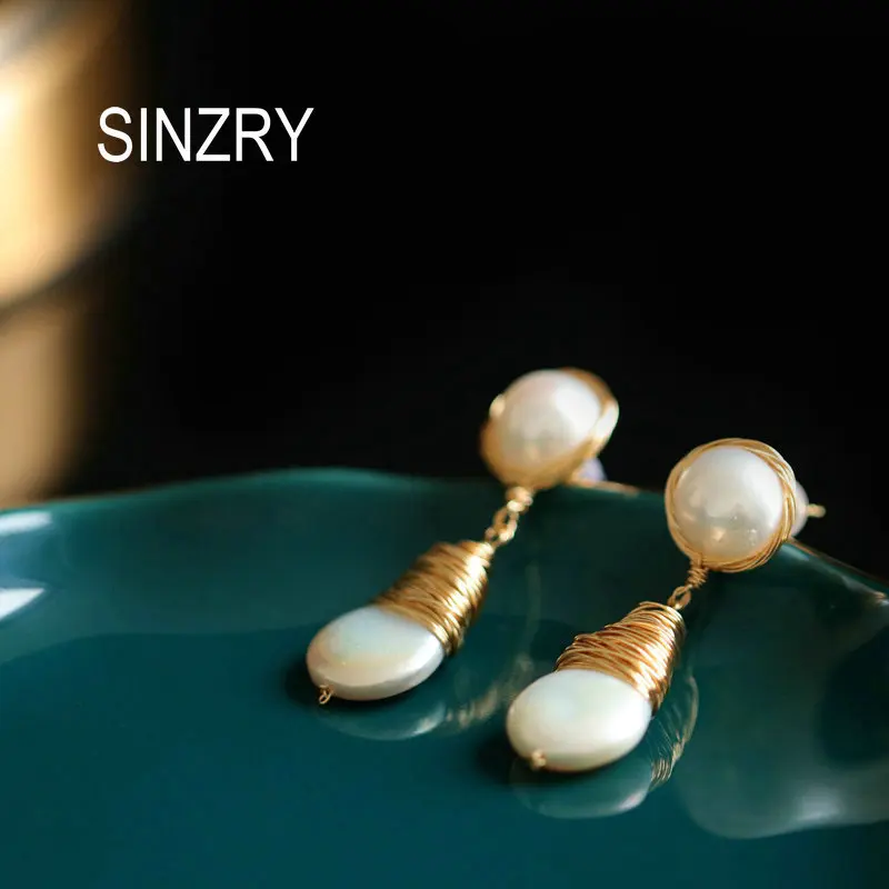 SINZRY горячая Распродажа барокко натуральный пресноводный жемчуг ручной работы