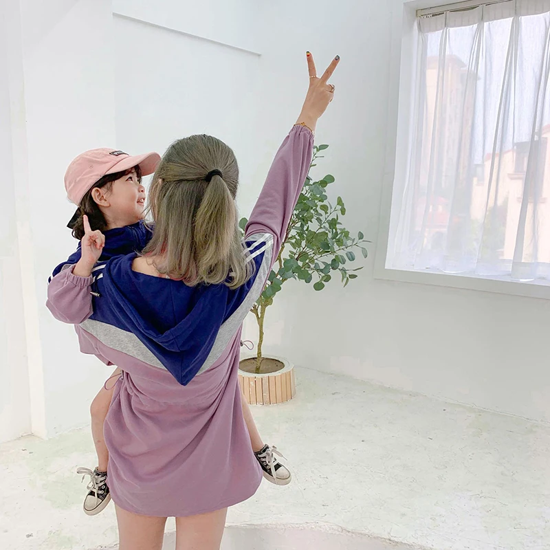 Летние и осенние футболки уличная мода одежда для мамы дочки хлопковые толстовки