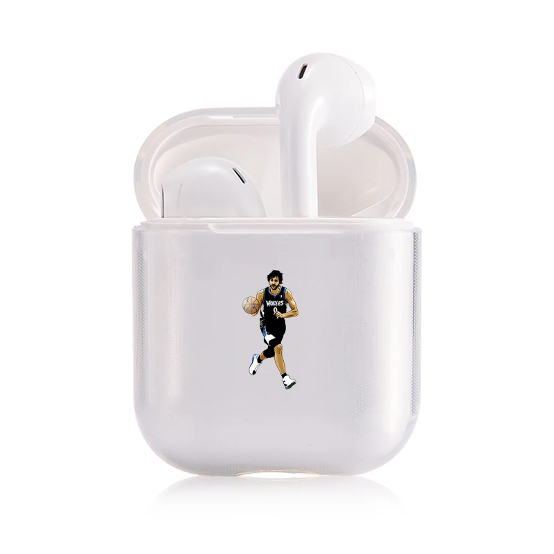 I200229 Знаменитый бренд баскетбольных Athlete наушники чехол для Apple airpods чехол игрок NBA Bluetooth Pop Air стручки чехол прозрачный жесткий чехол из пластика с изображением крышка - Цвет: I200229