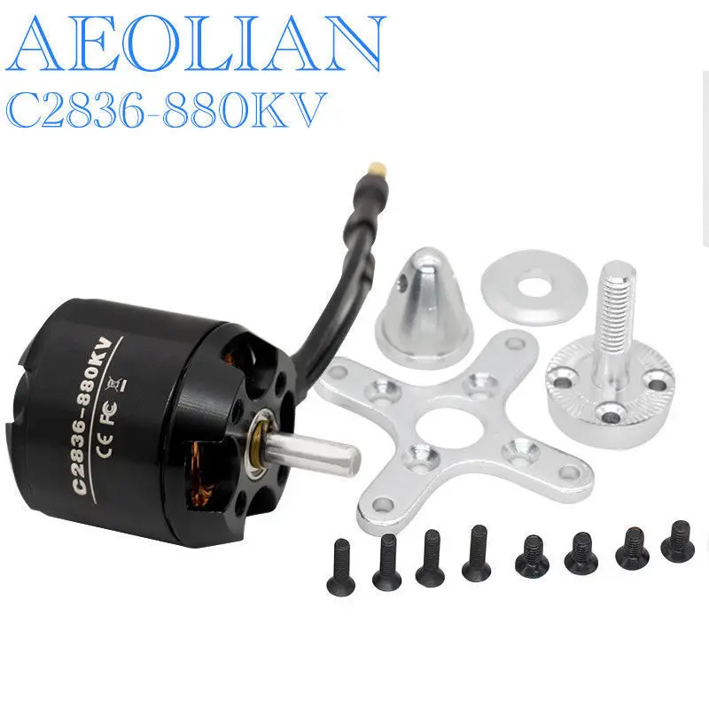 

Aeolian C2836-880KV Brushless Outrunner Motor for Airplane Quadcopter
