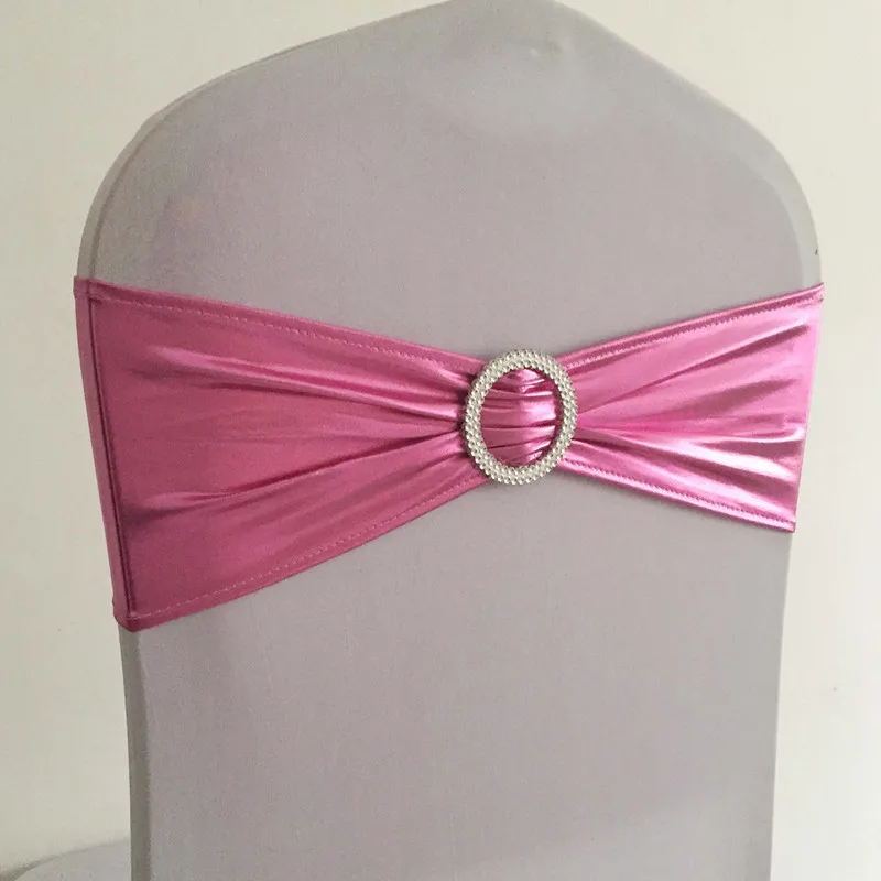 WedFavor 100 шт. бронзовые эластичные ленты для стула с бантом металлик золото лайкра