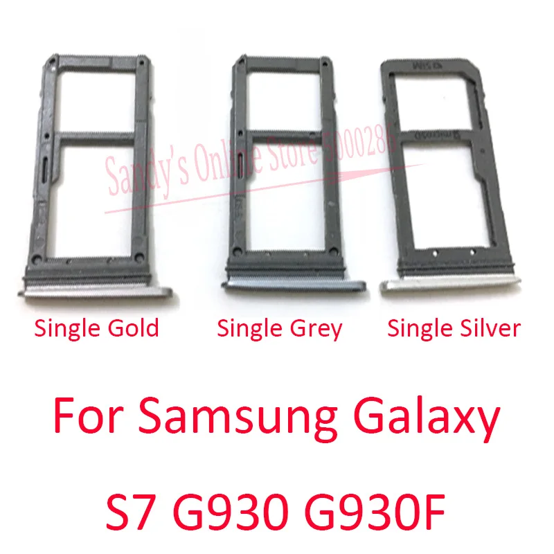 

20 PCS Single / Dual Nano Sim Card Tray Slot Holder Reader For Samsung Galaxy S7 G930 G930F Micro SD Card Sim Tray Card Part