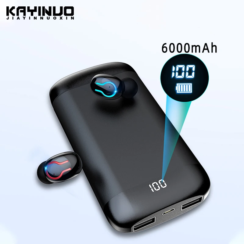 Беспроводные V5.0 Bluetooth наушники HD стерео спортивные IPX5 Водонепроницаемая