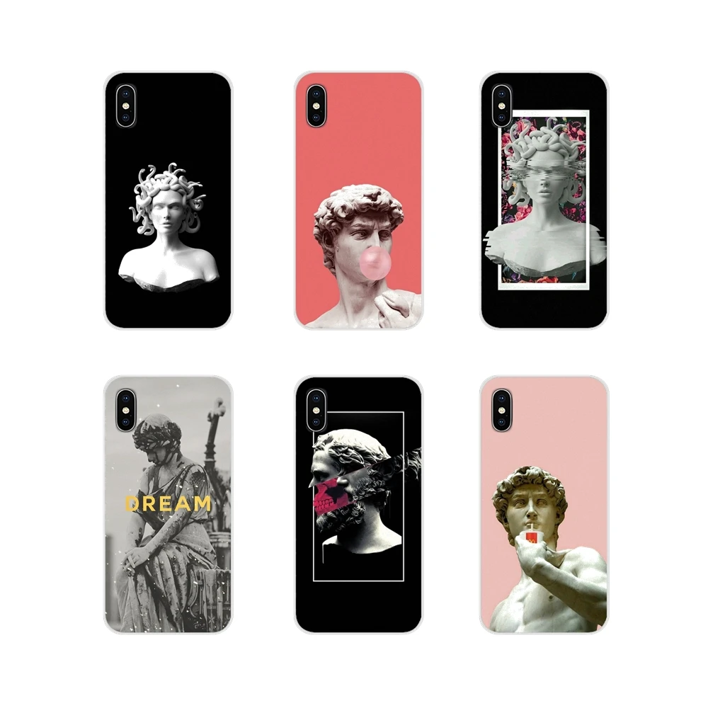 Силиконовый чехол для телефона Альтернативная статуя искусства Дэвида Huawei G7 G8 P7