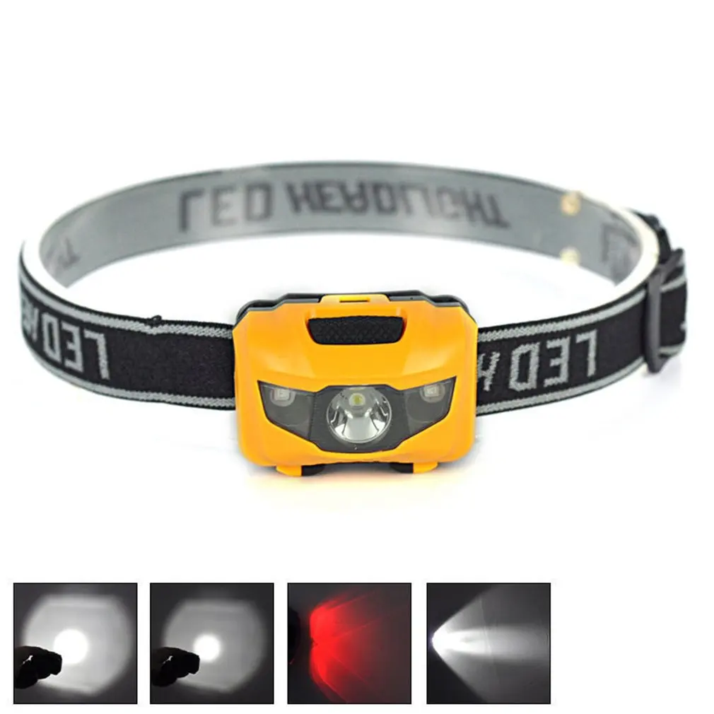 

Mini Headlamp Outdoor Lightweight Waterproof LED Headlight 3W Camping Fishing Head lamp Travel Mini Hiking Headlight AAA Battery