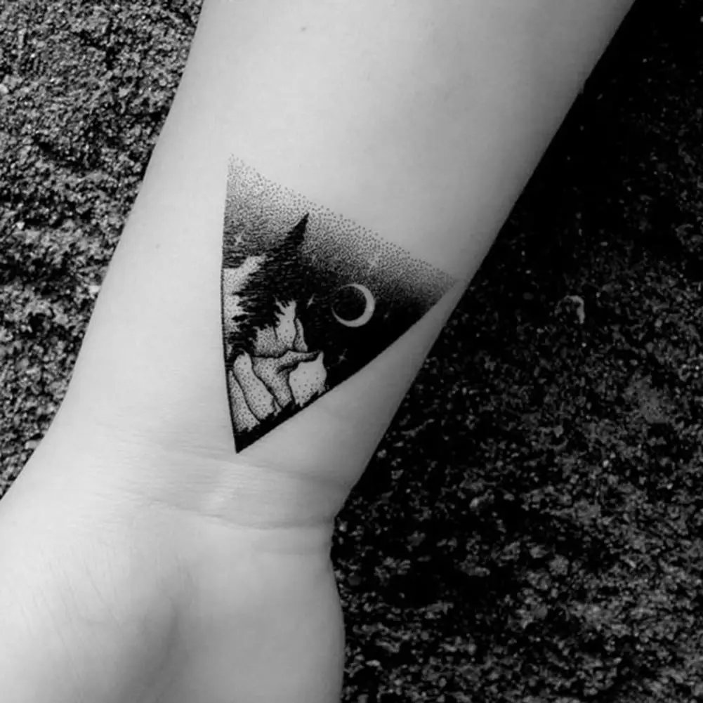 Временные татуировки с изображением гор наклейки Arte крутые украшения для тела