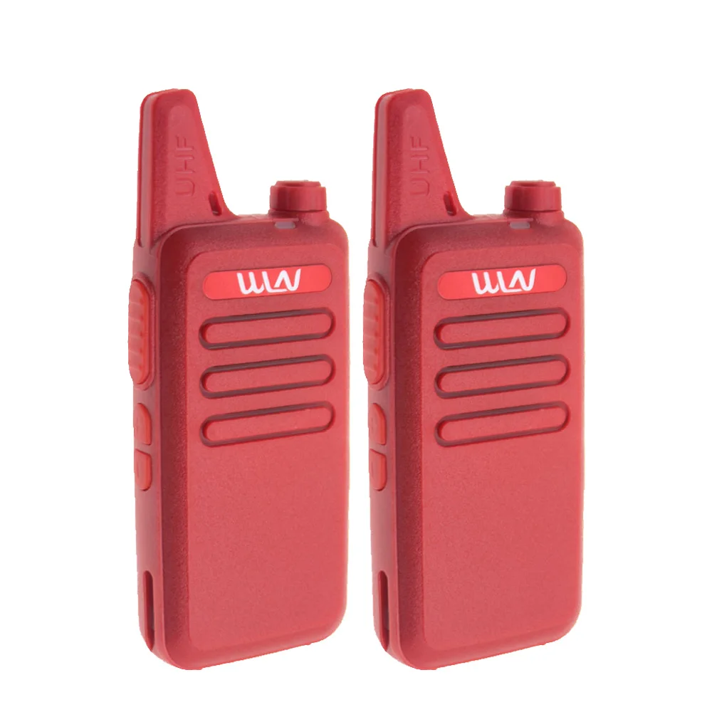 Red-2pcs 2 шт WLN KD-C1 рация UHF 400-470 МГц 16 канальный мини-портативный приемопередатчик радиостанции WLN - Цвет: Red-2pcs