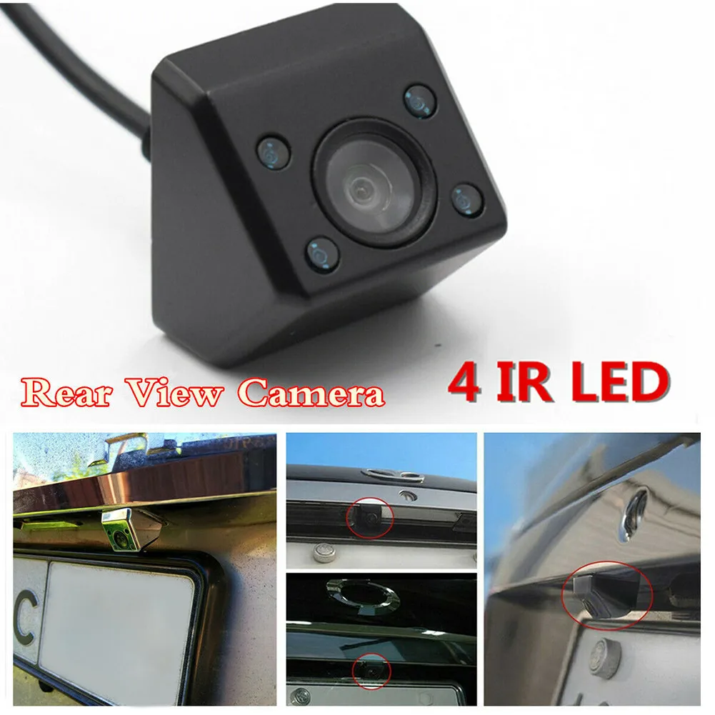 

Universal Auto Car Rear View Camera 4 IR LED Car Rear View Cam CCD Reverse Backup Camera Waterproof Night Vision Car Accessories