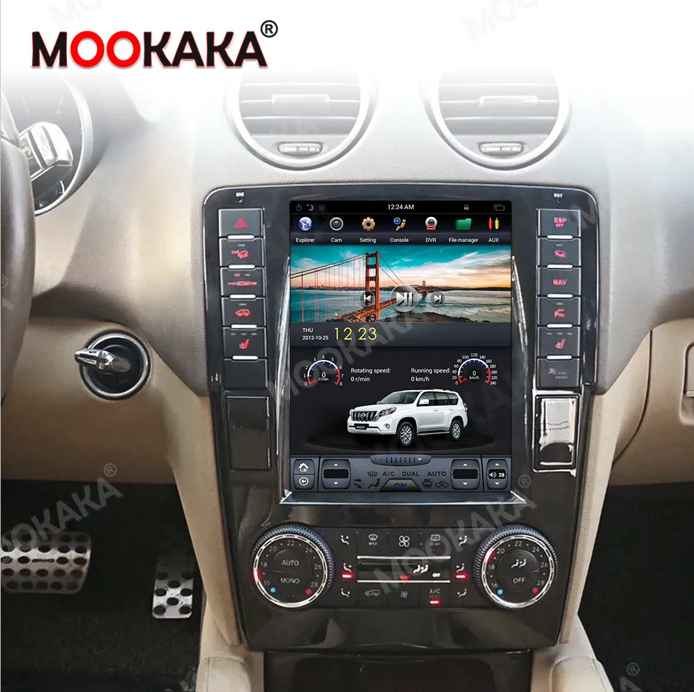 Автомобильный мультимедийный плеер для Mercedes Benz GL ML W164 X164 2005 2011 Android радио Тесла