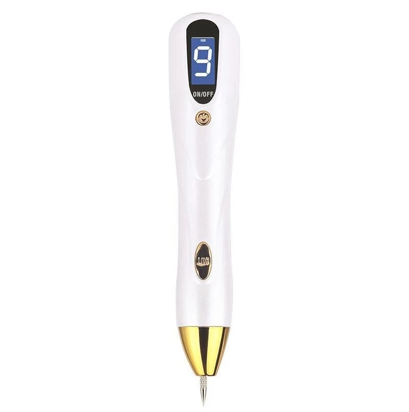

USB Charging Point Pen LCD Digital Display 9 Levels Adjustable Tattoo Removal Calluses Flaw and Freckle Laser Beauty Instrument