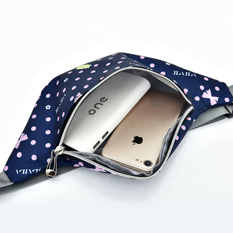 Детская поясная сумка с принтом Женская мультяшная на бедрах для девушек