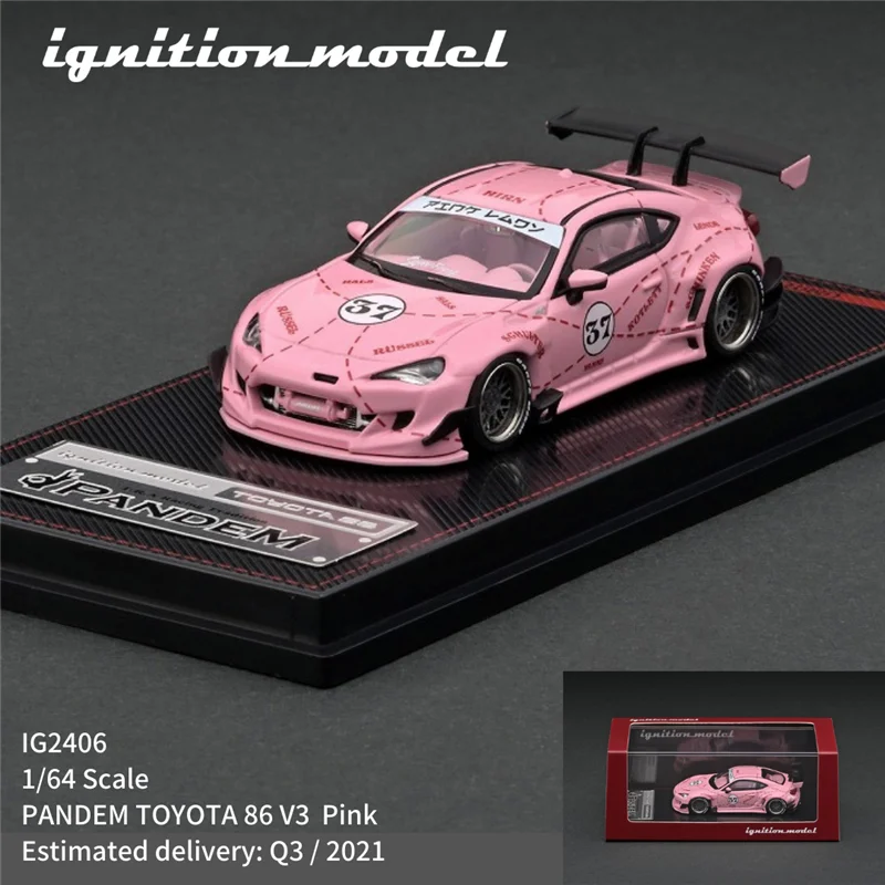 

Модель автомобиля под давлением IG 1:64 PANDEM Rocket Bunny TOYOTA 86 V3 Pink Pig #37