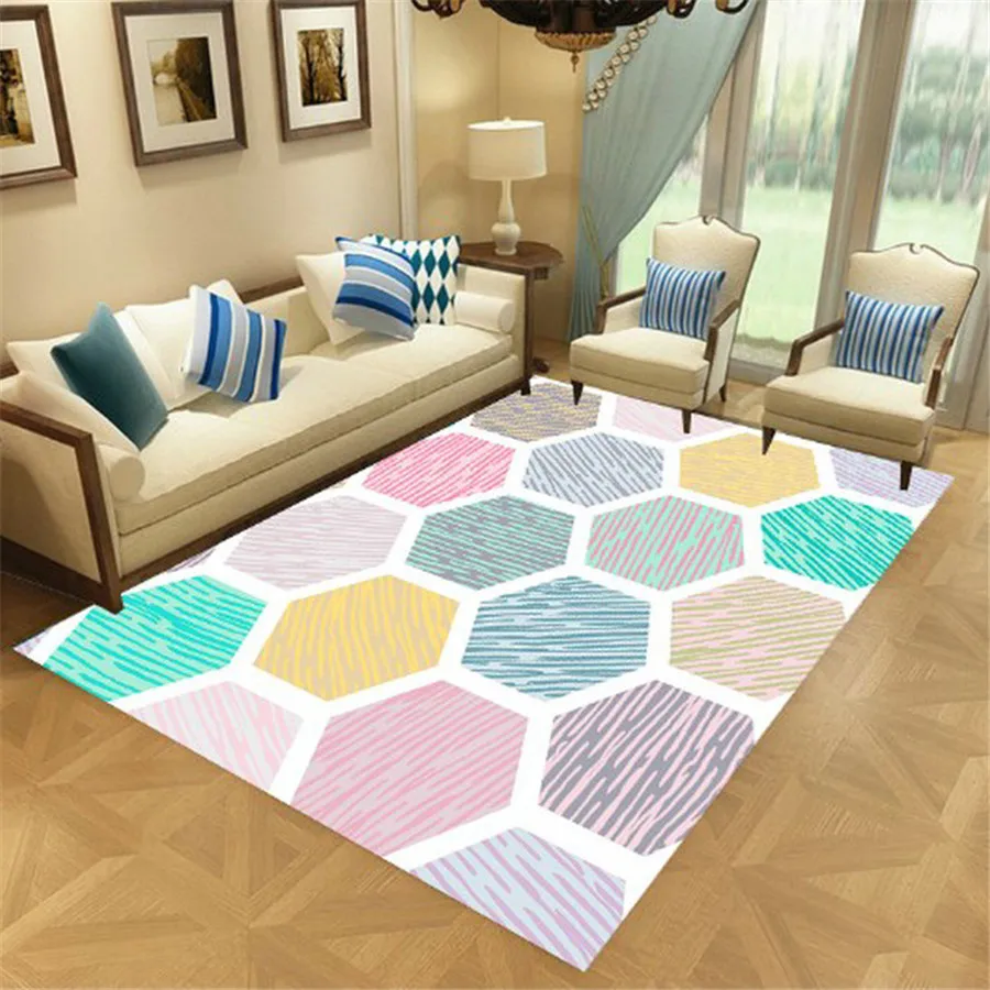 

Color Geometry Fashion Soft Flannel 3D Printed Rugs Mat Rugs Anti-slip Large Rug Carpet Home Decoration Drop Shipping 09