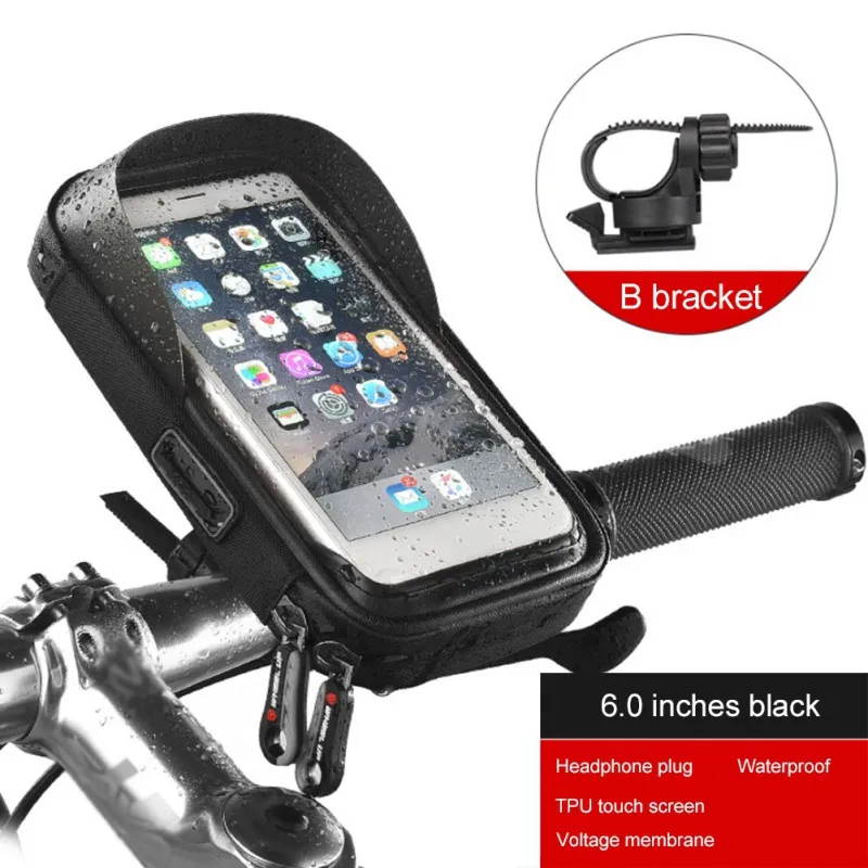 

Waterproof Bicycle Phone Holder Stand Motorcycle Handlebar Mount Bag Cases Universal Bike Hot