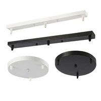 black white roundrectangular ceiling base chandelierspendant lamp base plate lighting accessories canopy plate lamps chassis