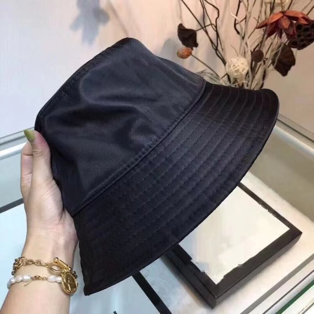

New Fashion Style Bucket Hat Ladies Fashion Designer Basin Hat Nylon Sun Hat Outdoor Travel Hat Luxury Brand Cap 2021