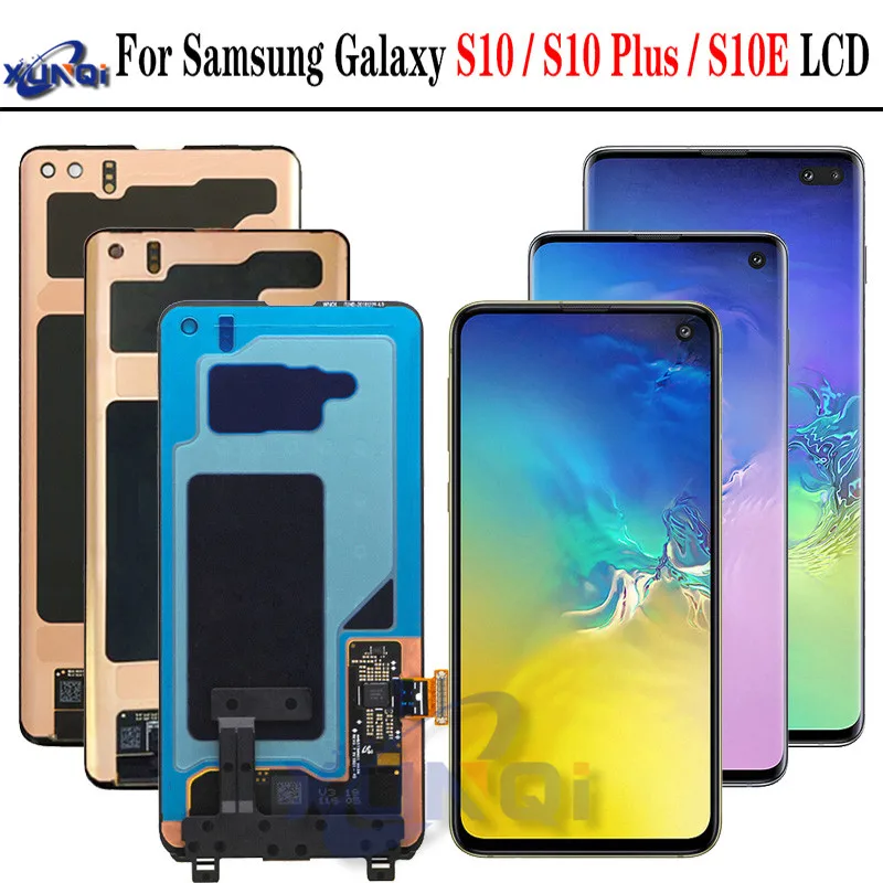 Сенсорный ЖК экран SUPER AMOLED S10e для Samsung Galaxy S10 Plus G10 G973F G975/DS G975F|Экраны мобильных