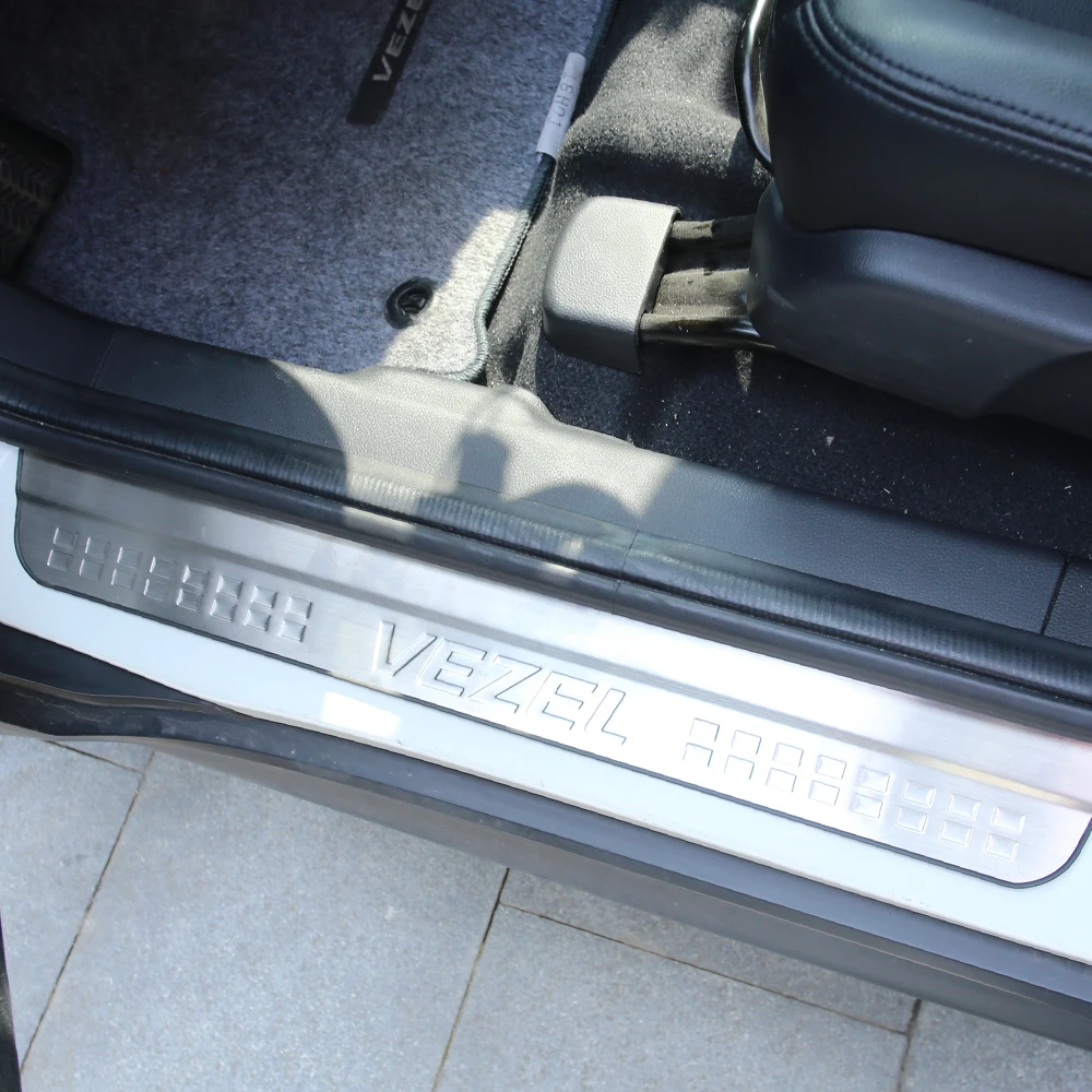 Защитная Накладка на порог из нержавеющей стали для Honda Vezel 2015 - 2021 |