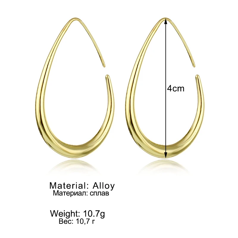 

IFKM Gold Minimalist Metal Alloy Geometric earings Elegant EarringsRetro Punk Charm Earrings Fashion Trend Drop Earring Jewelry