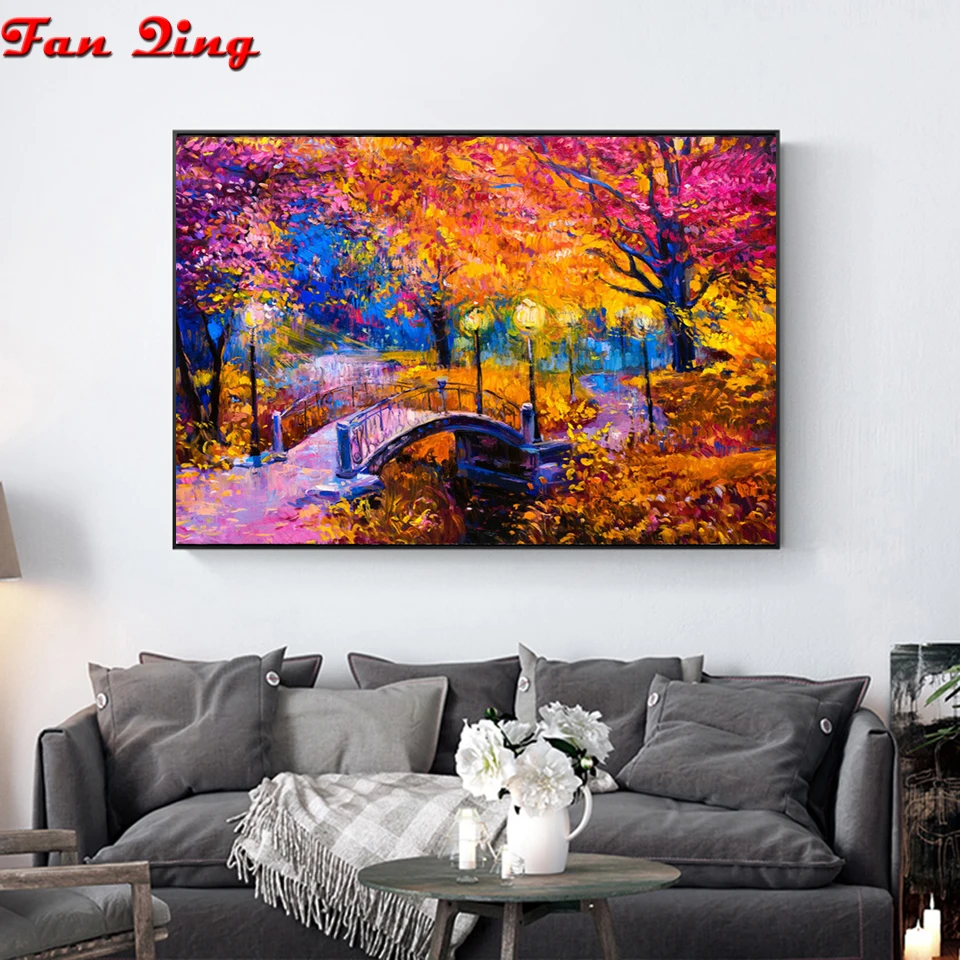 5D алмазная картина осенняя вышивка распродажа полностью квадратная Алмазная